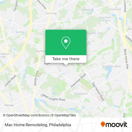 Mac Home Remodeling map
