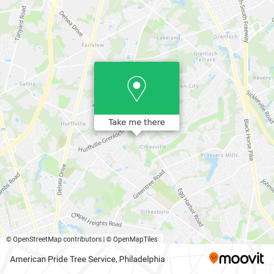 American Pride Tree Service map