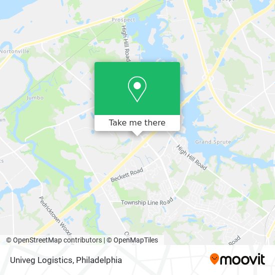 Mapa de Univeg Logistics