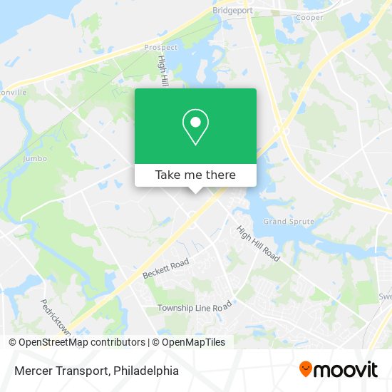 Mapa de Mercer Transport