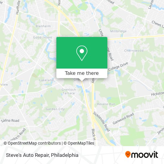 Mapa de Steve's Auto Repair