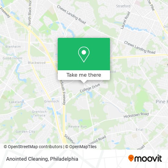 Anointed Cleaning map