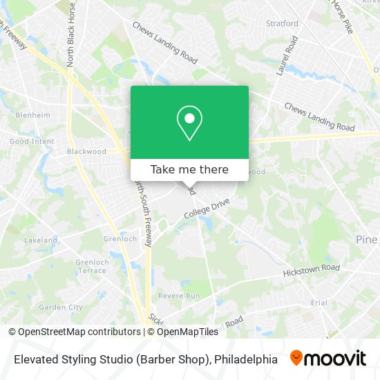 Elevated Styling Studio (Barber Shop) map
