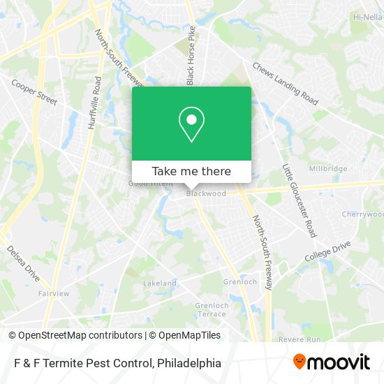 F & F Termite Pest Control map