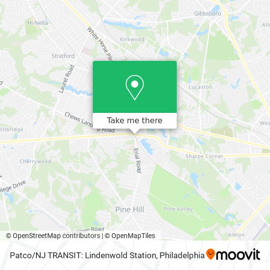Patco / NJ TRANSIT: Lindenwold Station map