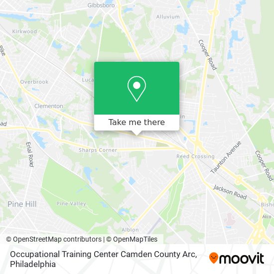 Mapa de Occupational Training Center Camden County Arc