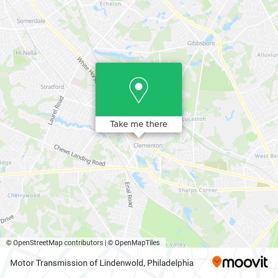 Motor Transmission of Lindenwold map