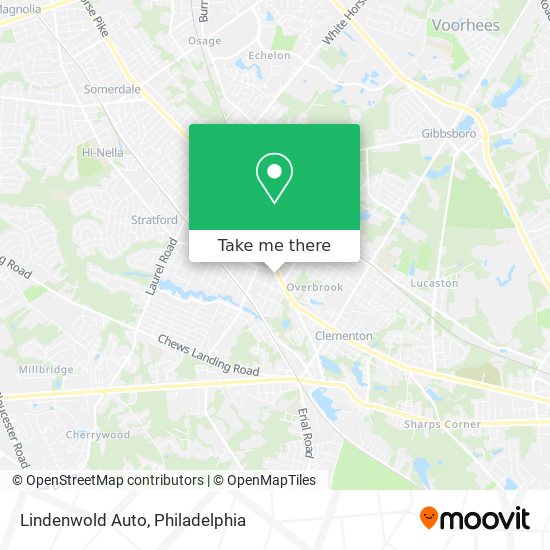 Mapa de Lindenwold Auto