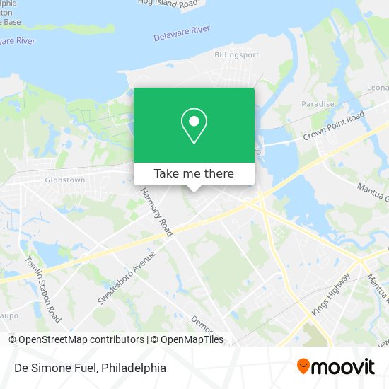 Mapa de De Simone Fuel