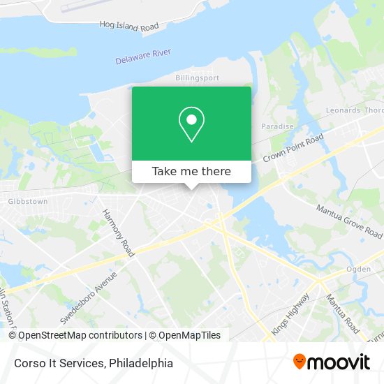 Corso It Services map