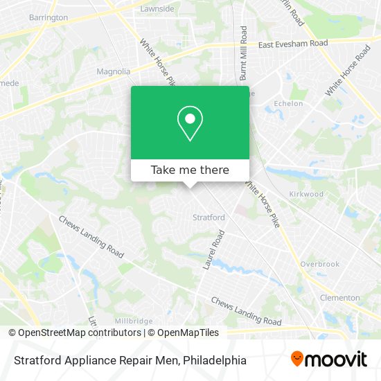 Mapa de Stratford Appliance Repair Men