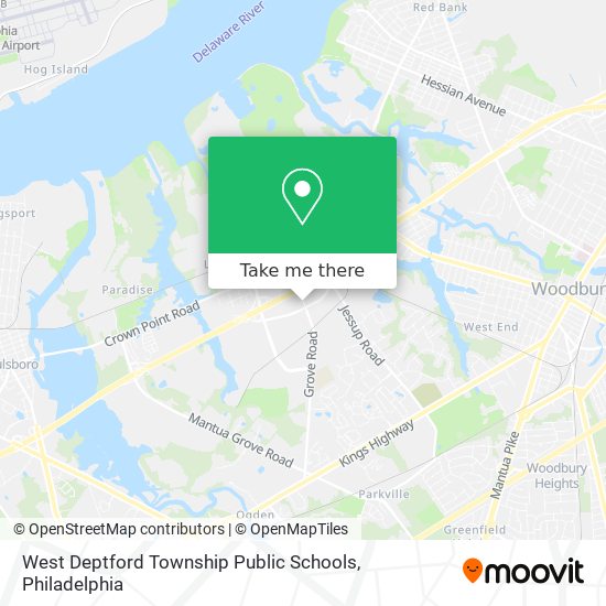 Mapa de West Deptford Township Public Schools