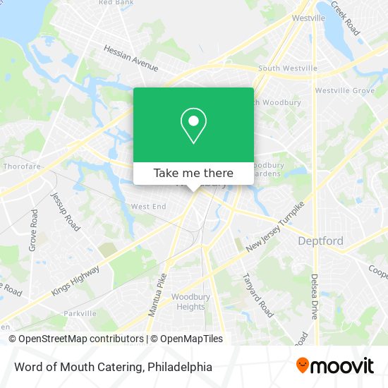 Word of Mouth Catering map