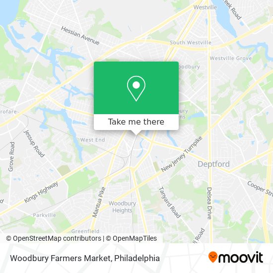 Mapa de Woodbury Farmers Market