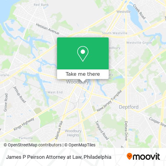James P Peirson Attorney at Law map