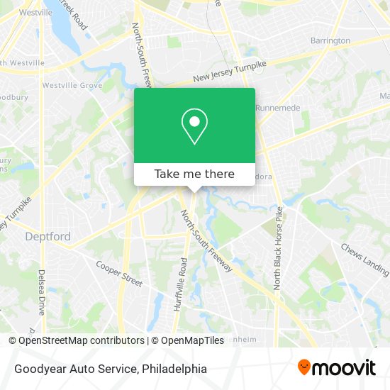 Goodyear Auto Service map