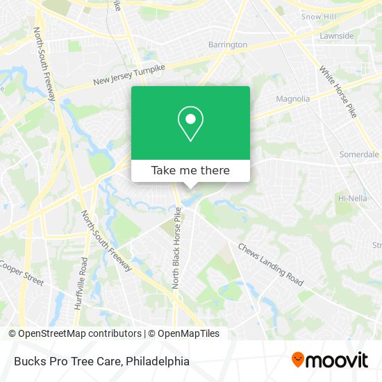 Mapa de Bucks Pro Tree Care