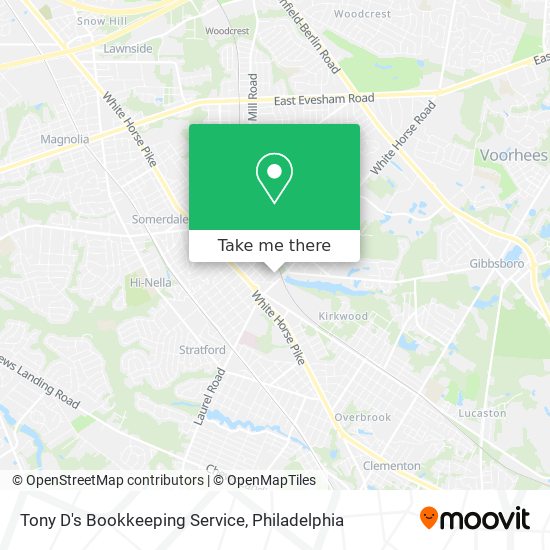 Tony D's Bookkeeping Service map
