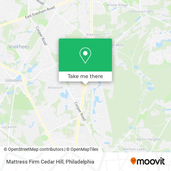 Mapa de Mattress Firm Cedar Hill