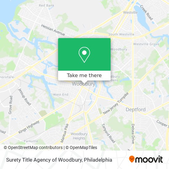 Surety Title Agency of Woodbury map