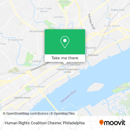 Mapa de Human Rights Coalition Chester