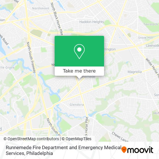 Runnemede Fire Department and Emergency Medical Services map