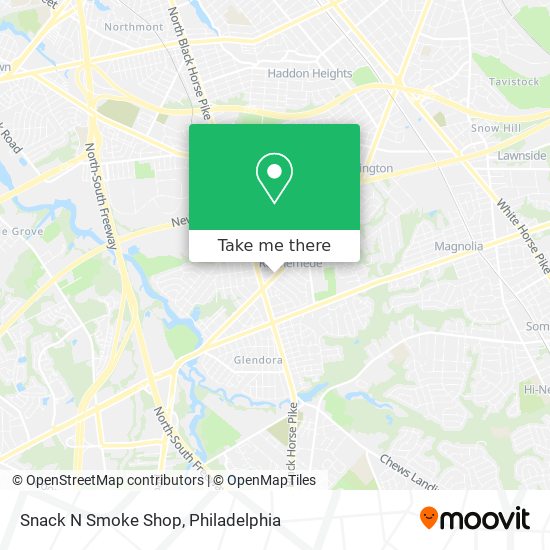 Snack N Smoke Shop map