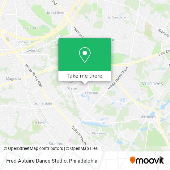 Mapa de Fred Astaire Dance Studio