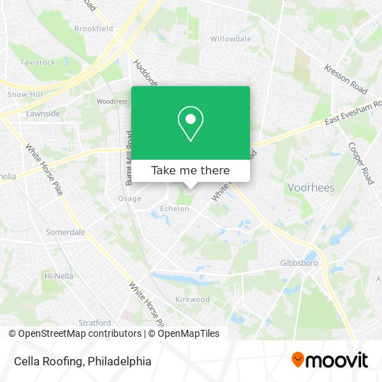 Cella Roofing map