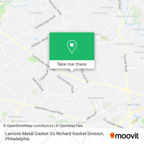 Mapa de Lamons Metal Gasket Co Richard Gasket Division