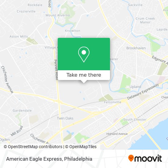 American Eagle Express map