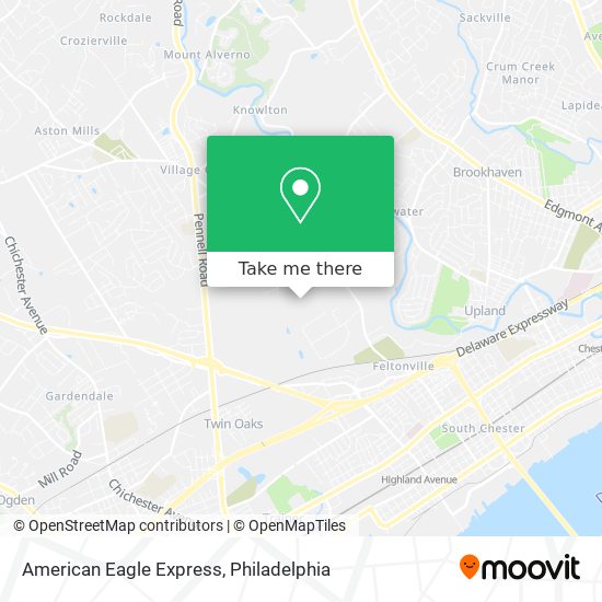 Mapa de American Eagle Express