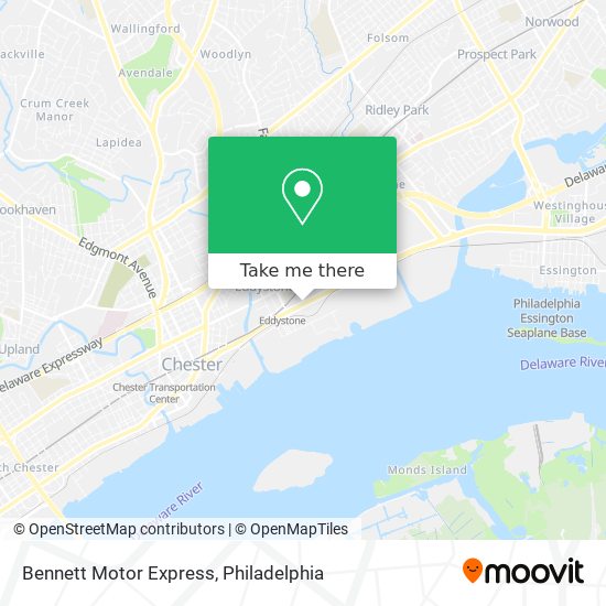 Mapa de Bennett Motor Express
