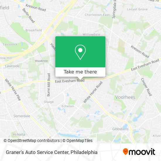 Graner's Auto Service Center map