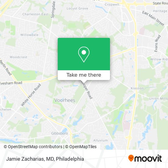 Mapa de Jamie Zacharias, MD