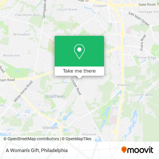 A Woman's Gift map