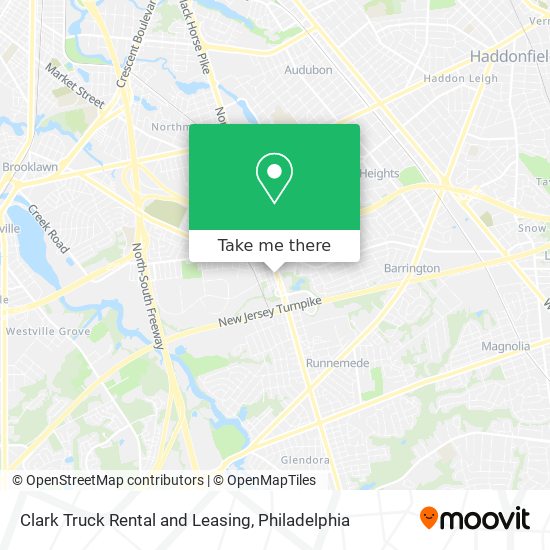 Mapa de Clark Truck Rental and Leasing