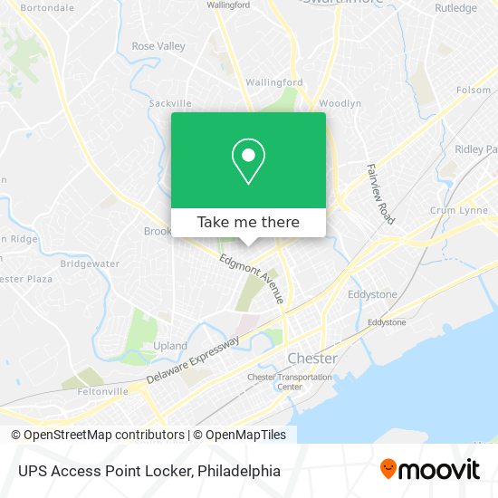 UPS Access Point Locker map