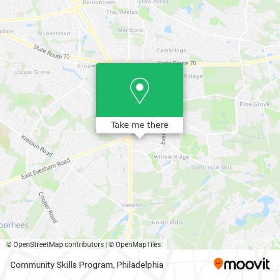 Mapa de Community Skills Program