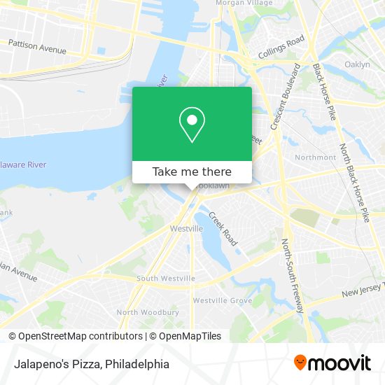 Jalapeno's Pizza map