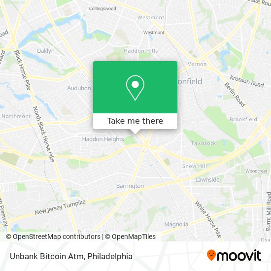 Unbank Bitcoin Atm map