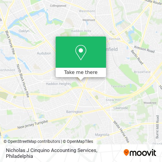 Mapa de Nicholas J Cinquino Accounting Services