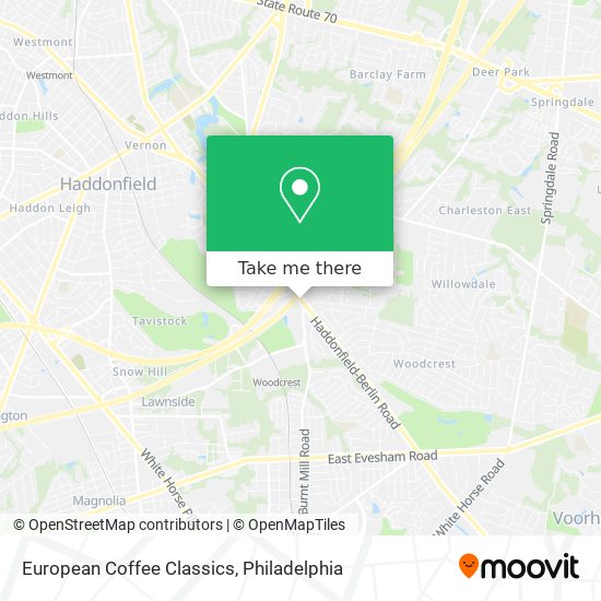 Mapa de European Coffee Classics