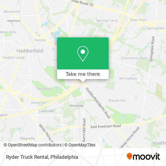 Ryder Truck Rental map