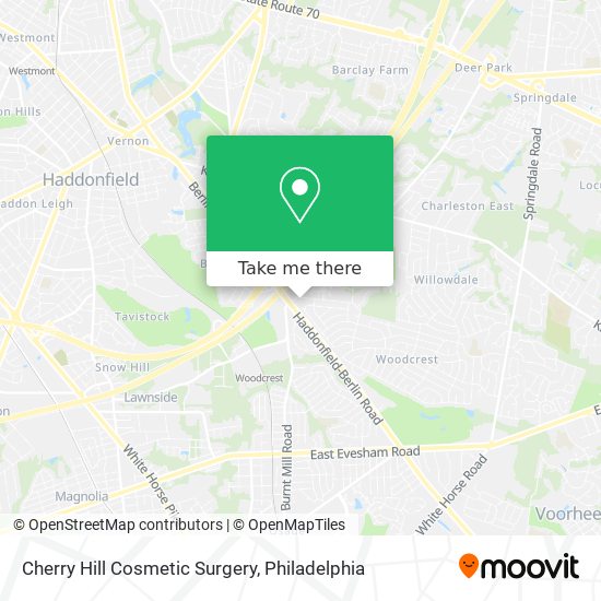 Cherry Hill Cosmetic Surgery map