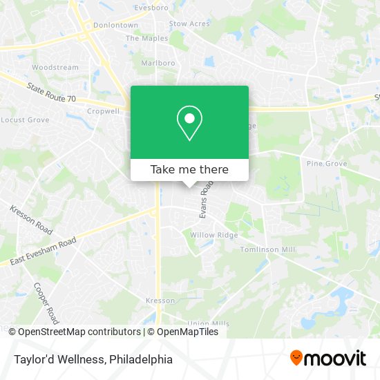 Mapa de Taylor'd Wellness