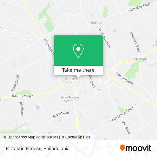 Flirtastic Fitness map