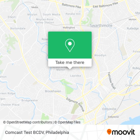 Comcast Test BCDV map
