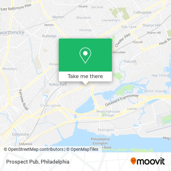 Prospect Pub map