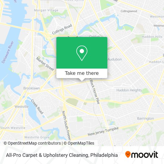 Mapa de All-Pro Carpet & Upholstery Cleaning